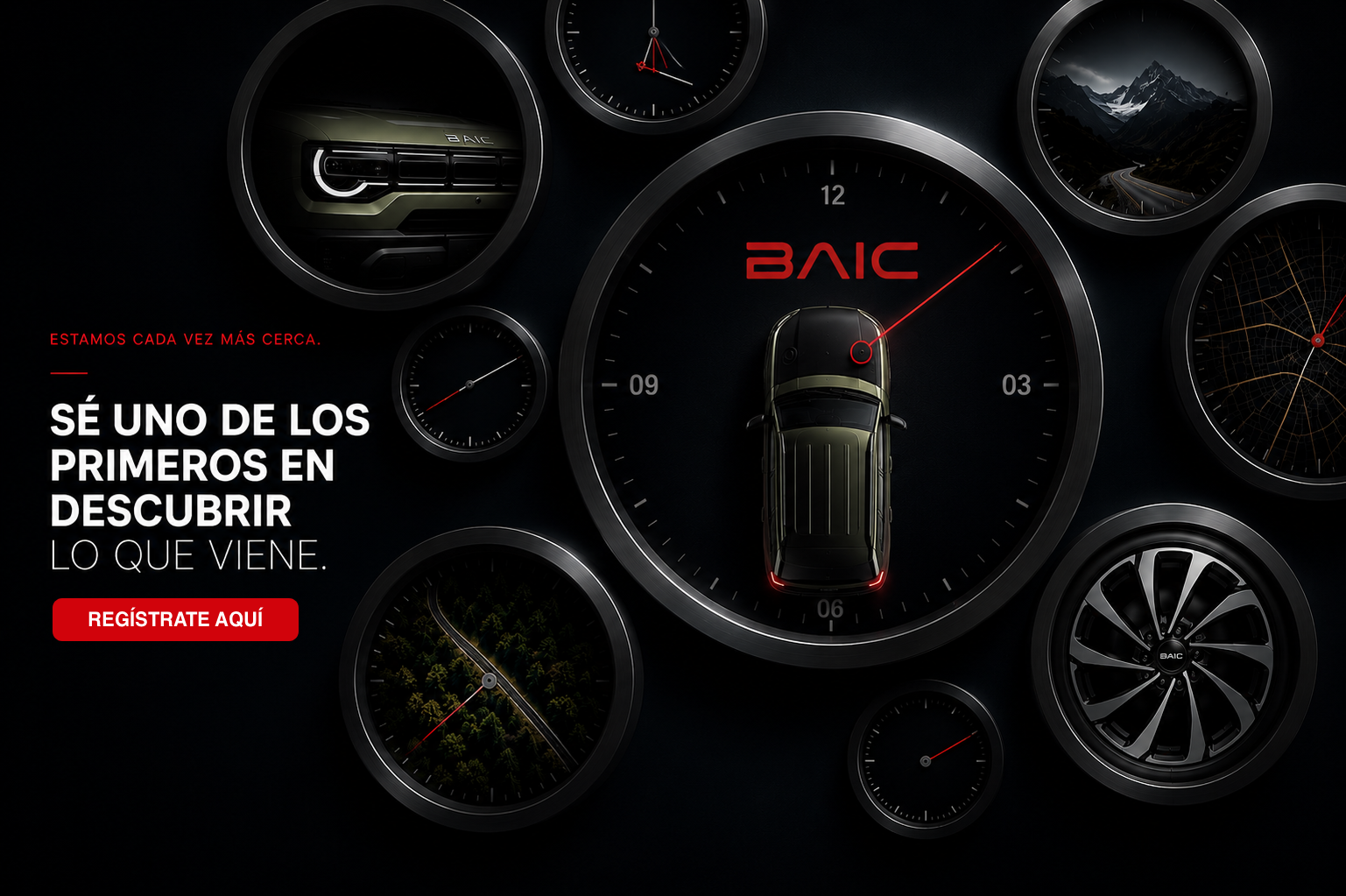 BAIC Perú. Sé uno de los primeros en descubrir lo que viene. Regístrate en la preventa exclusiva.